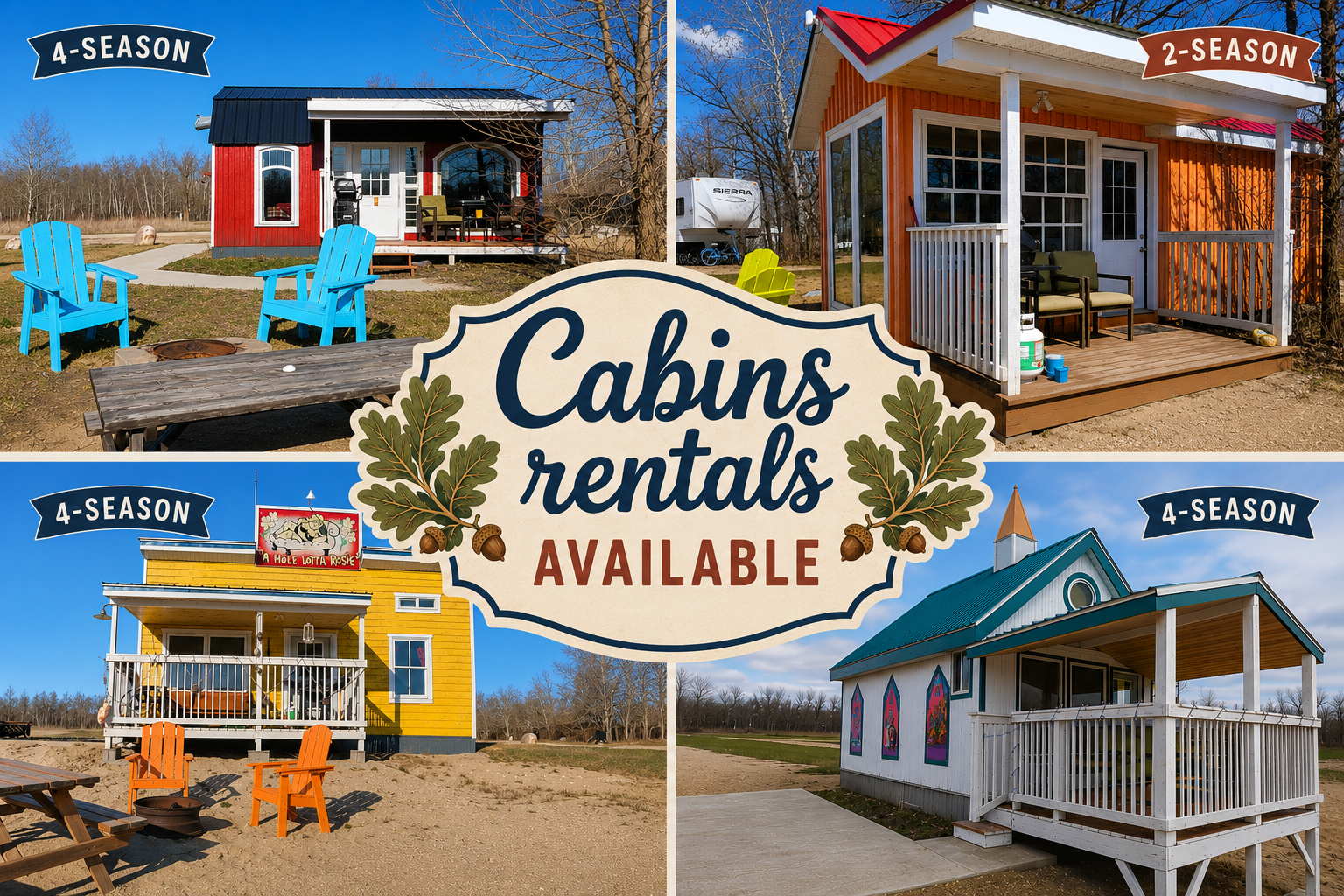 Cabin Rentals now Available!